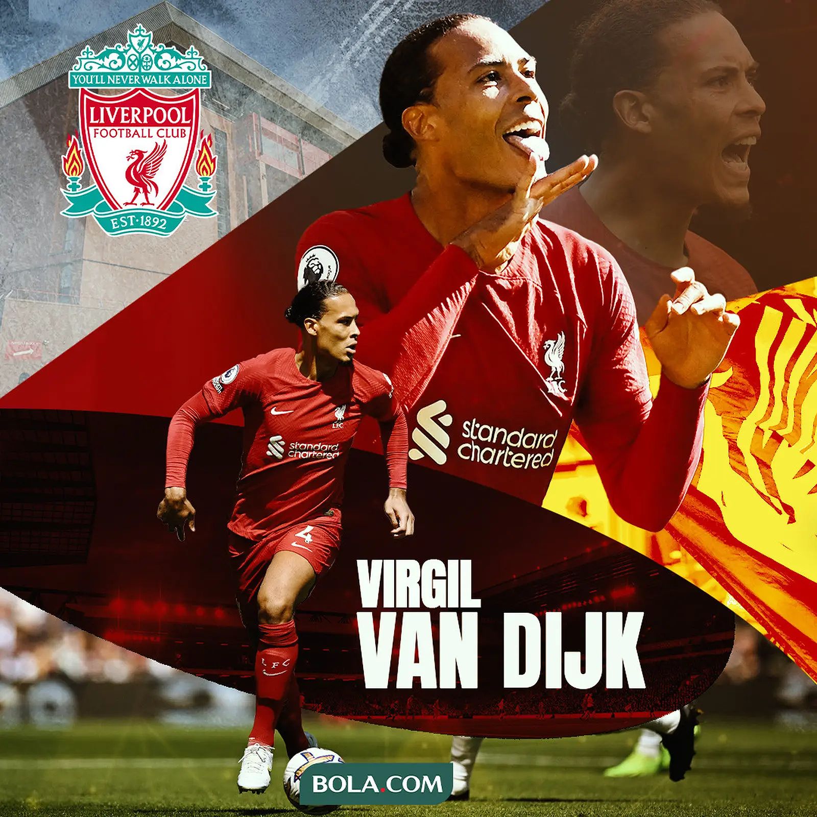 Ilustrasi Virgil van Dijk