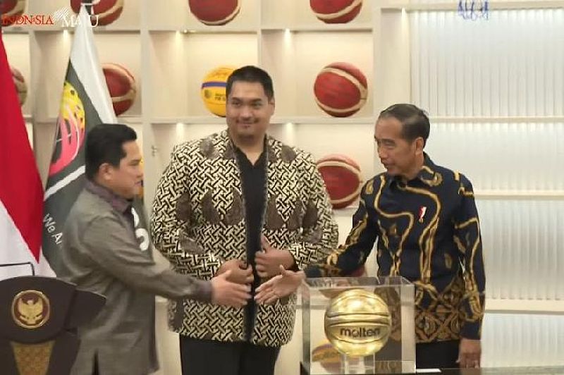 Presiden Joko Widodo dalam peresmian kantor FIBA di Jakarta